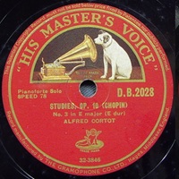 HMV : Cortot - Chopin Etudes